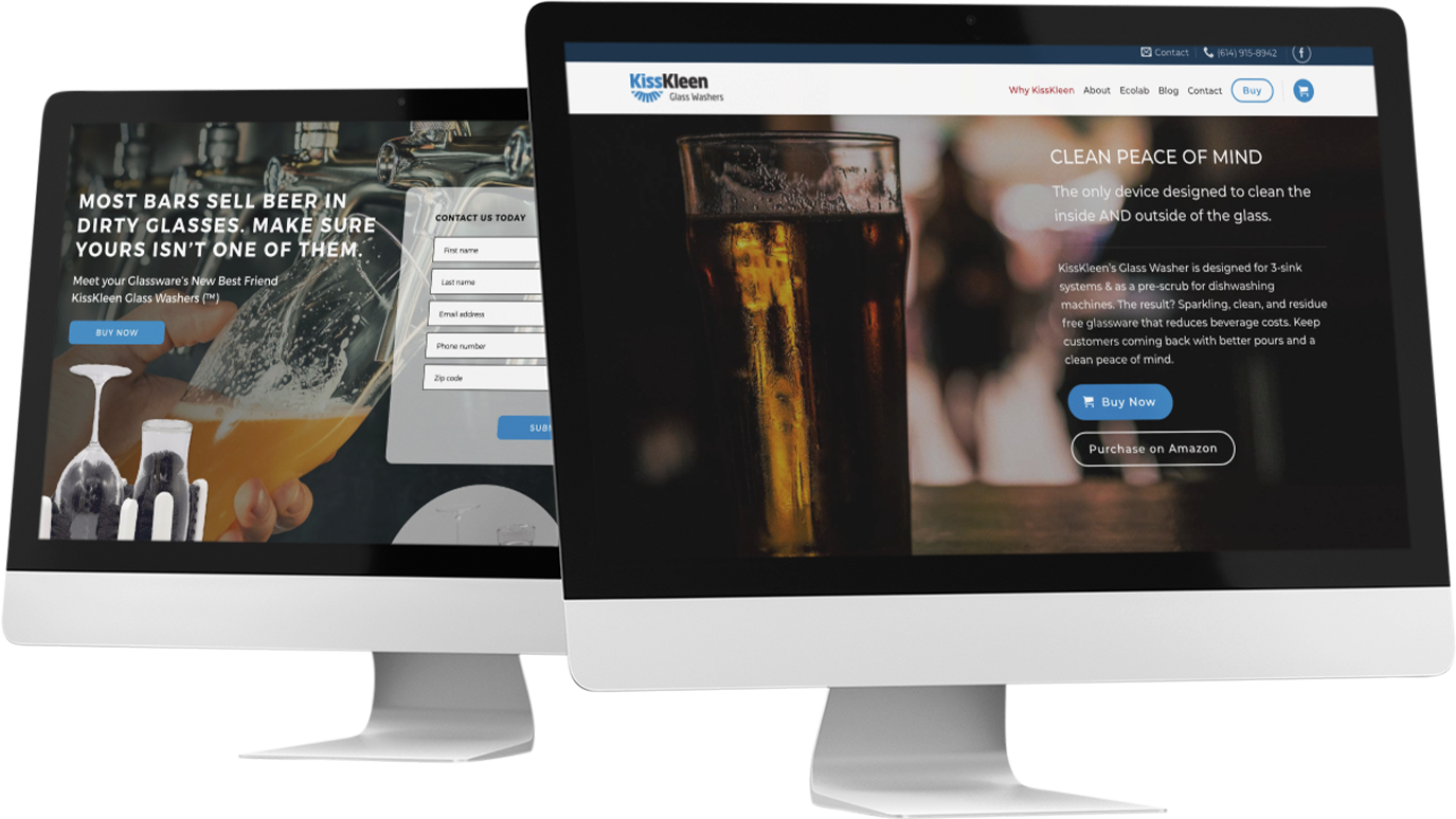 KissKleen Landing Pages | Creatif Media Group