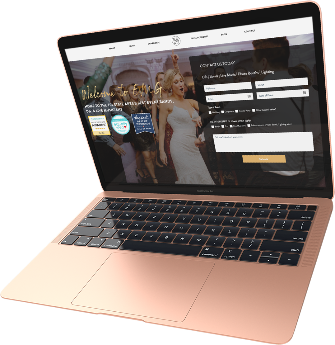 Elegant Music Group Landing Page | Creatif Media Group